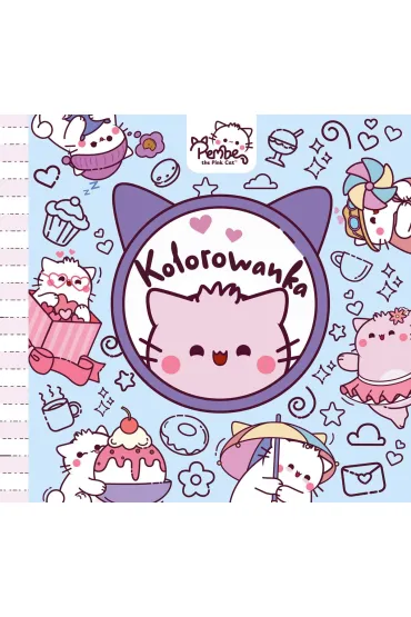 Minikolorowanka. Pempe the Pink Cat