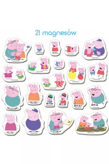 Maksik �winka Peppa Rodzina - zestaw magnes�w