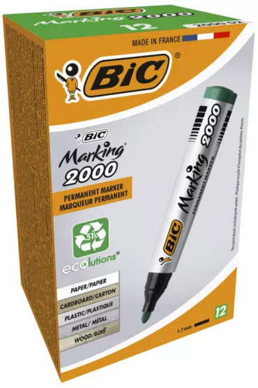 Bic Marker marking 2000 ECO okr�g�y zielony