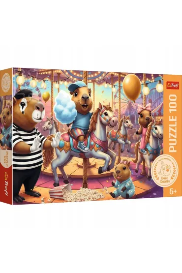 Puzzle 100 Kapibary na wakacjach TREFL