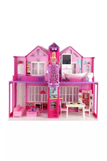 PROMO Domek dla lalek z lalk� i wind� 548497 Adar zwstaw zasilany bateriami