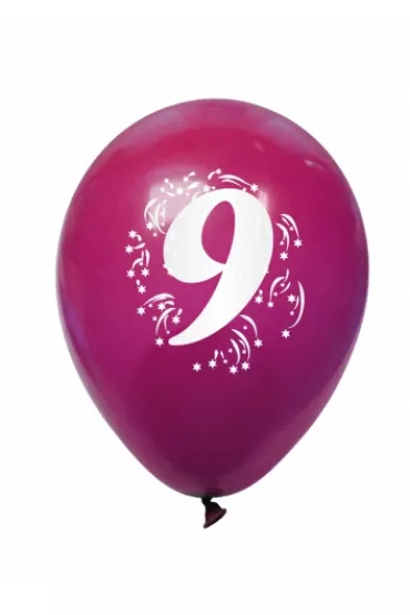Arpex Balon dekoracyjny z nadrukiem cyferki 9 K7967
