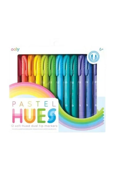 Ooly Flamastry pastelowe Pastel Hues 12 szt.