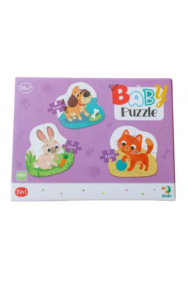 Puzzle 3w1 Zwierzaki Maksik