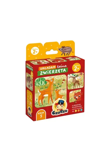 Puzzle CzuCzu Uk�adam Le�ne zwierz�ta dla dzieci 2 Bright Junior Media