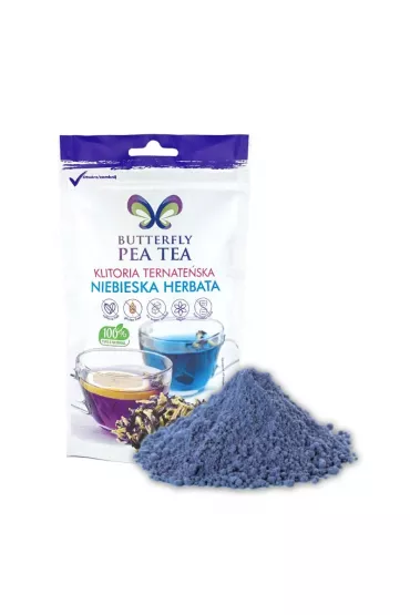 Butterfly Pea Tea Niebieska herbata (klitoria ternate�ska) mielona 100 g