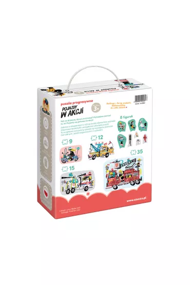 Puzzle progresywne Pojazdy w akcji Bright Junior Media