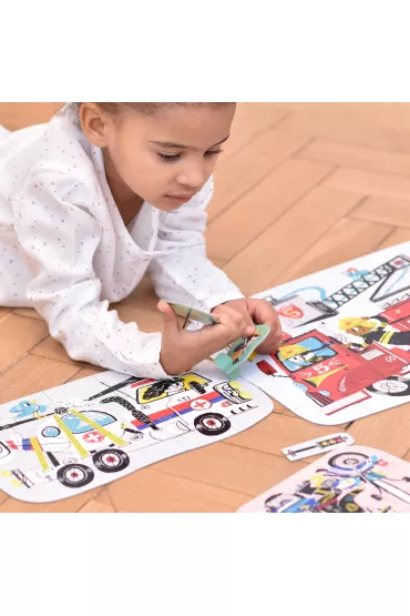 Puzzle progresywne Pojazdy w akcji Bright Junior Media