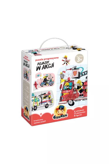 Puzzle progresywne Pojazdy w akcji Bright Junior Media