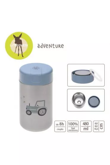 Lassig Pojemnik - termos obiadowy duy 480 ml Adventure Traktor