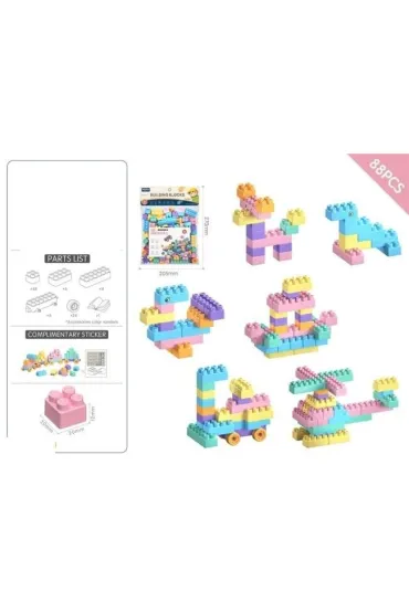 Klocki 88el pastel