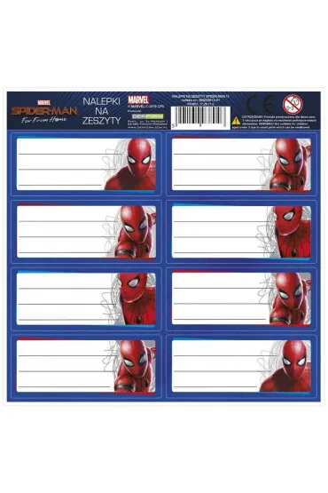 Derform Nalepki na zeszyty Spider-Man 13 50 szt.