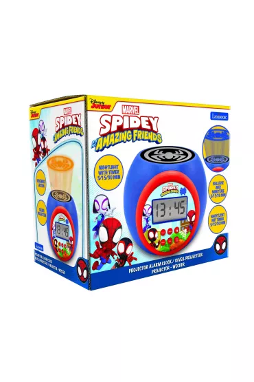 Budzik z projektorem Spidey Lexibook RL977SP1