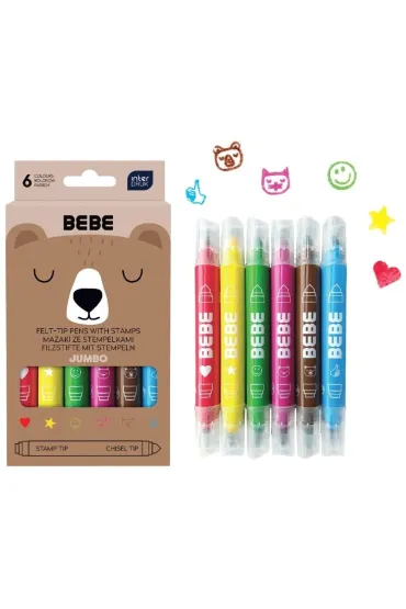 Interdruk PISAKI STEMPELKI 2STR 6KOL JUMBO BEBE INT PUD