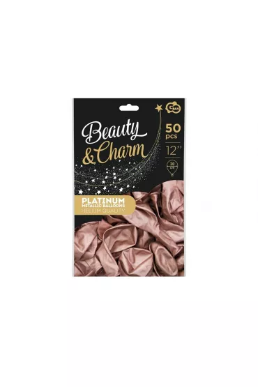 Godan Balony Beauty&Charm platynowe 30cm