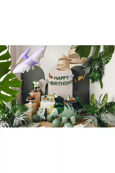 PartyDeco Baner Happy Birthday Dino 3m