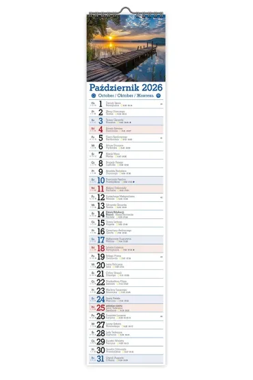 Kalendarz 2026 paskowy w�ski KPW V.3 polskie krajobrazy
