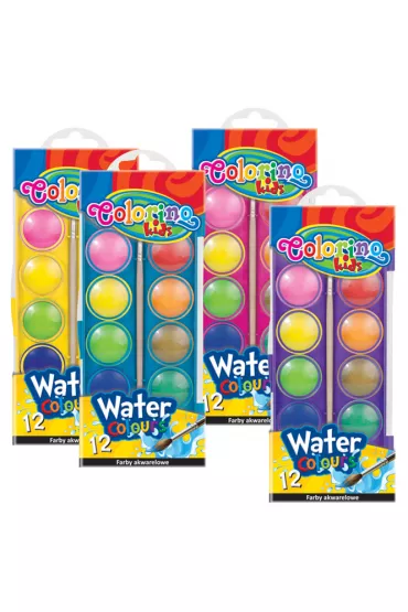 Patio Farby akwarelowe Colorino Kids du�a pastylka 12 kolor�w
