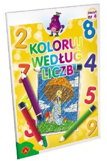 Koloruj wed�ug liczb zeszyt nr 4 *