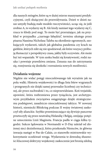 Jak unika� pu�apek my�lenia. czyli o sztuce znajdowania nieoczekiwanych rozwi�za� - Sloane Paul