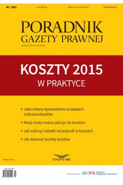 eBook Koszty 2015 w praktyce-Poradnik Gazety Prawnej 1/15 pdf