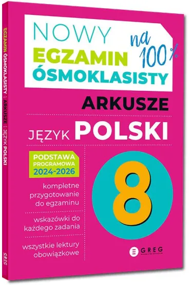 Pakiet Nowy Egzamin �smoklasisty. Arkusze: J�zyk polski, Matematyka, J�zyk angielski