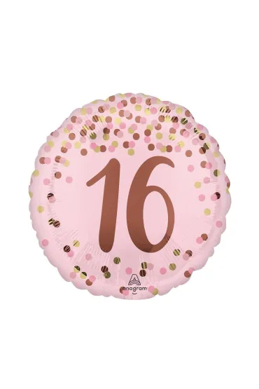 Anagram Balon foliowy Pretty pink 16th Birthday 46cm