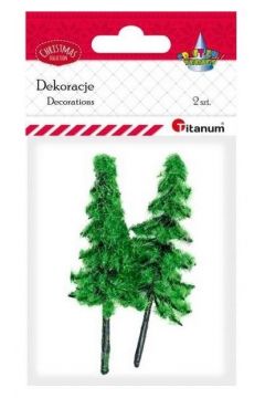 Titanum Drzewka plastikowe choinki 2 szt.