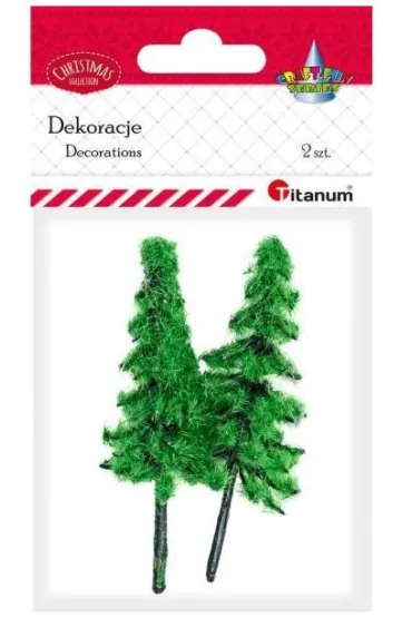 Titanum Drzewka plastikowe choinki 2 szt.