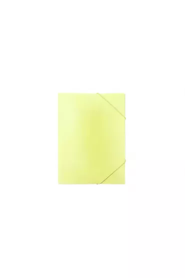 Biurfol Teczka A4 z gumk� PP pastel ��ty