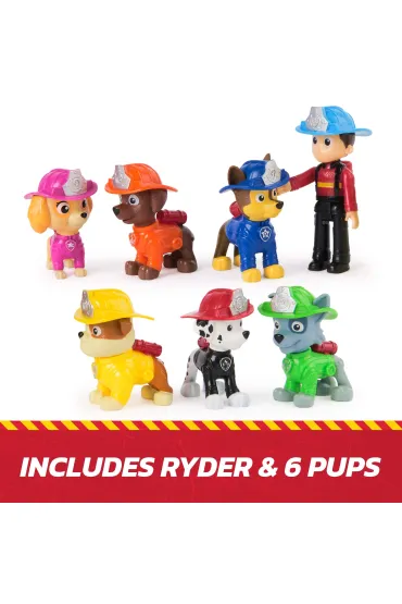 PAW Patrol Fire Rescue Team z 7 kolekcjonerskimi figurkami 6072961 WB6