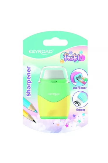 Keyroad Temper�wka plastikowa z gumk� pastel