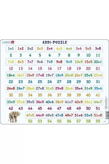 Puzzle 58 el. Dodawanie 1-59 Larsen