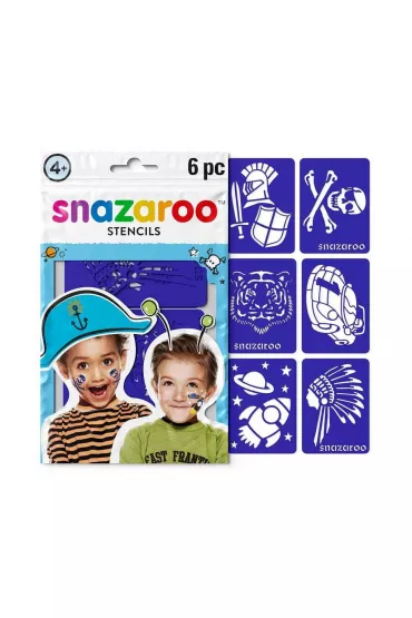 Szablony do malowania twarzy 6 szt Snazaroo