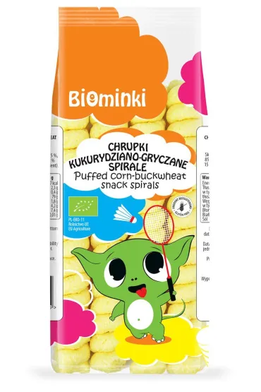 Biominki Chrupki kukurydziano-gryczane spirale bezglutenowe 60 g Bio