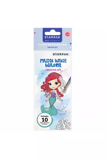 Zestaw kreatywny do kolorowania malowanie wod�   p�dzelek Girl STARPAK 529934