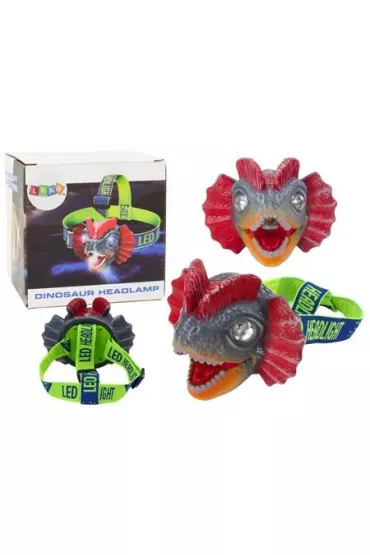 Latarka czo��wka regulowana Dinozaur LeanToys