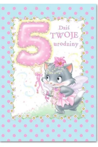Trend Kartka okoliczno�ciowa Urodziny 5 MF10