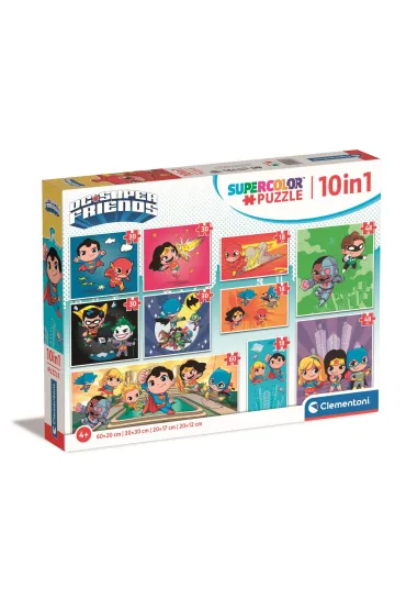 Puzzle 10w1 SuperColor. DC Comics Clementoni