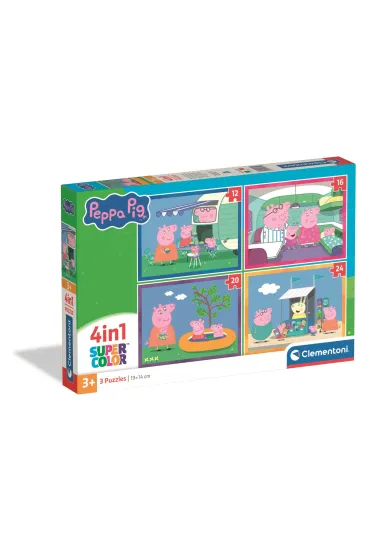 Puzzle 4w1 Peppa Pig CLEMENTONI 21751