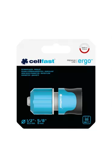 Cellfast Szybkoz��cze - przelot Ergo 1/2"-5/8"
