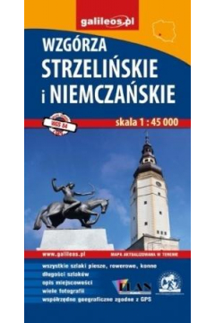 Mapa turystyczna - Wzgrza Strzeliskie i Niemcz.
