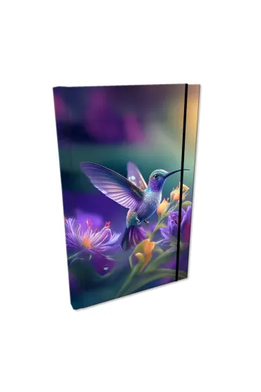 EV-Corp Notes A5 w kratk� z gumk� Soft Touch Koliber Fiolet