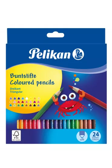 Pelikan Kredki tr�jk�tne 24 szt.
