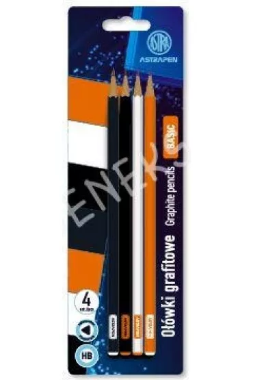 Astra O��wki grafitowe tr�jk�tne HB Classic 4 szt.