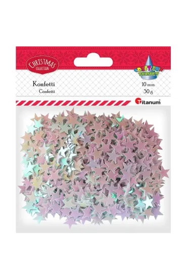 Titanum Konfetti gwiazdki 30g, 10mm