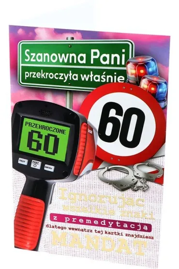 Yeku Karnet Urodziny 60