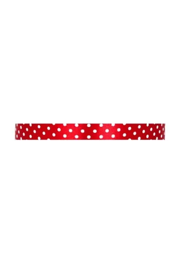 Pogotowie Florystyczno �lubne Wst��ka satynowa w kropki 12mm/22mb