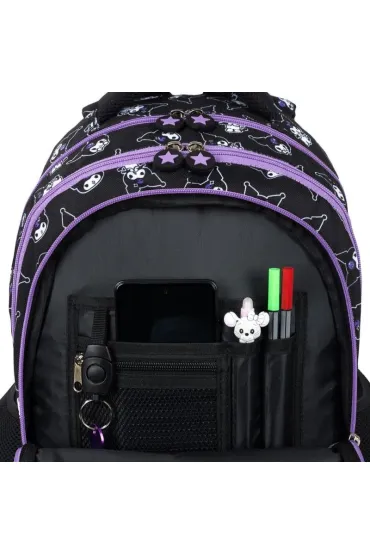 St. Majewski Plecak 4-komorowy Kuromi Black 16 cali