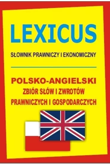 Lexicus S�ownik Prawniczy i ekonomiczny polsko-angielski - Jacek Gordon